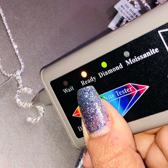 Beautiful real diamond S initial pendant charm not c w/ Turkish chain best gift - Picture 4 of 6